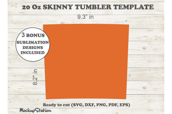20oz Skinny Tumbler Template SVG DXF PNG
