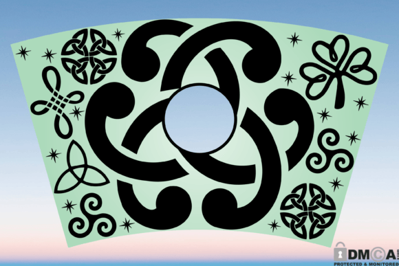 Celtic Knot Symbol Starbucks Cup SVG