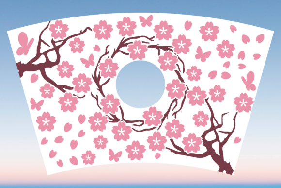 Cherry Blossom Sakura Starbucks Cup SVG