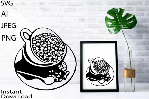 Coffee Cup SVG, JPG, PNG, AI Vector Cup