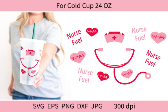 Cold Cup Wrap for Medical Tumbler SVG