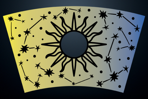 Constellations Boho Starbucks Cup SVG