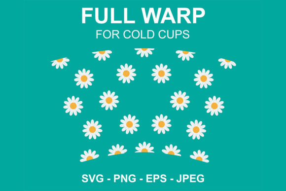 Daisy Flower Starbucks Cup SVG