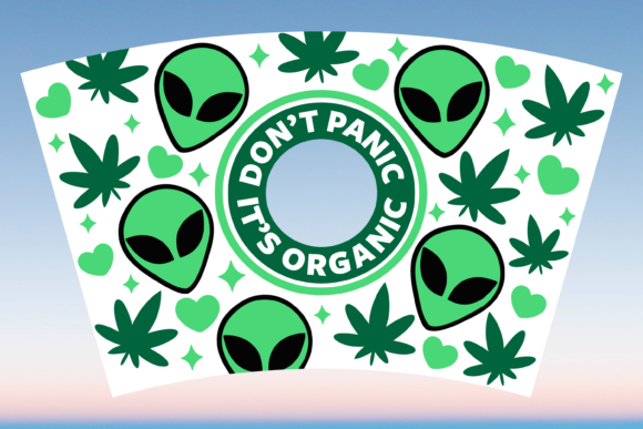 Dont Panic Its Organic Starbucks Cup Svg
