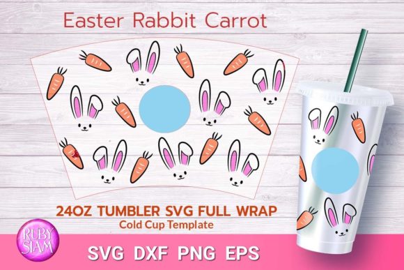 Easter Bunny, Easter Rabbit 24 Oz Cup