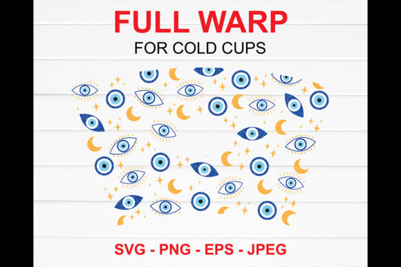 Evil Eyes Starbucks Cup SVG