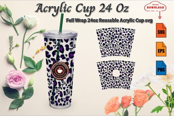 Halloween Full Wrap 24oz Acrylic Cup