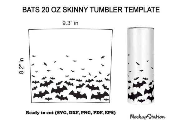 Halloween Tumbler SVG Bats Tumbler