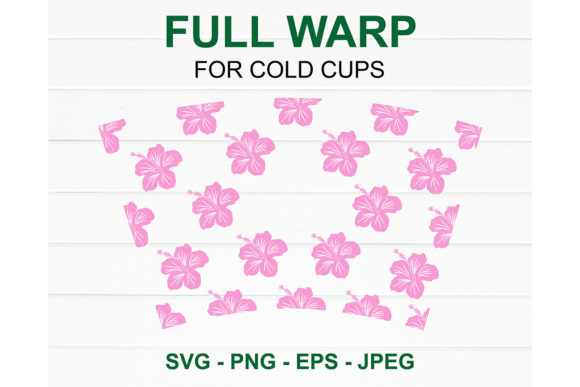 Hibiscus Starbucks Cup SVG