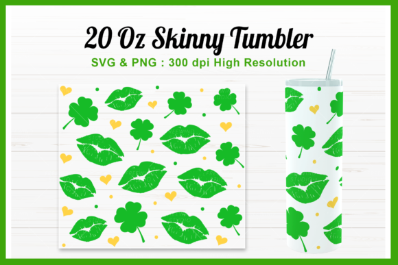 Kiss Me I’m Irish 20oz Tumbler SVG