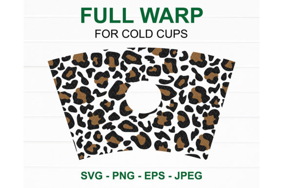 Leopard Starbucks Cup SVG