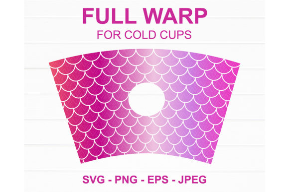Mermaid Scales Starbucks Cup SVG