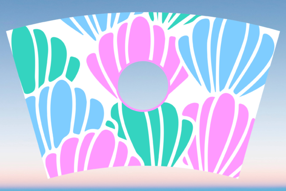 Mermaid Sea Shells Starbucks Cup SVG