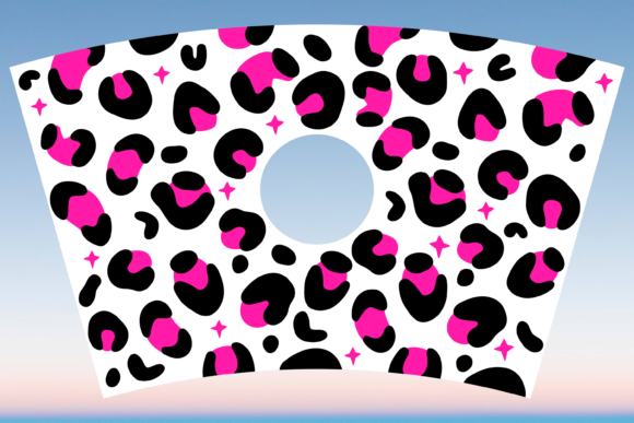 Pink Leopard Print Starbucks Cup SVG