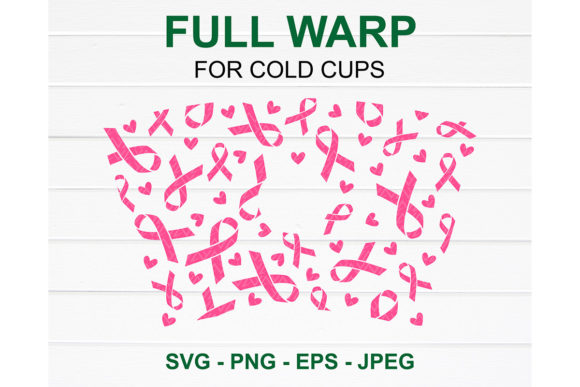 Pink Ribbon Starbucks Cup SVG