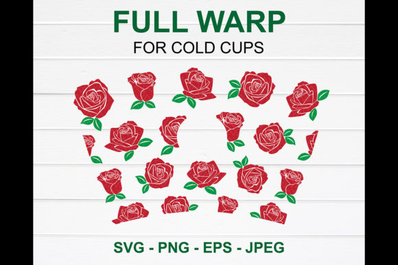 Red Rose Starbucks Cup SVG