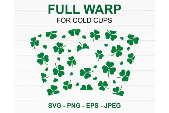 Shamrock Clover Leaf Starbucks Cup SVG