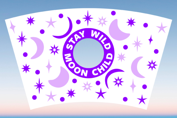 Stay Wild Moon Child Starbucks Cup SVG